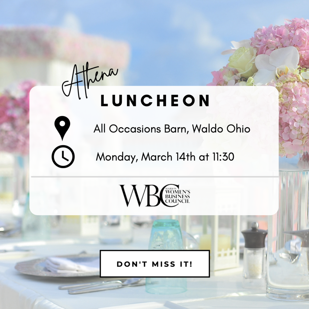 ATHENA Award Tickets Marion Women's Business Council